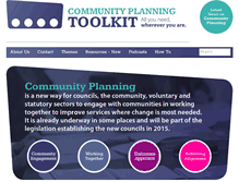 Tablet Screenshot of communityplanningtoolkit.org